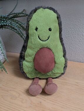 Jellycat Amuseables Avocado Stuffed Toy Medium Sized
